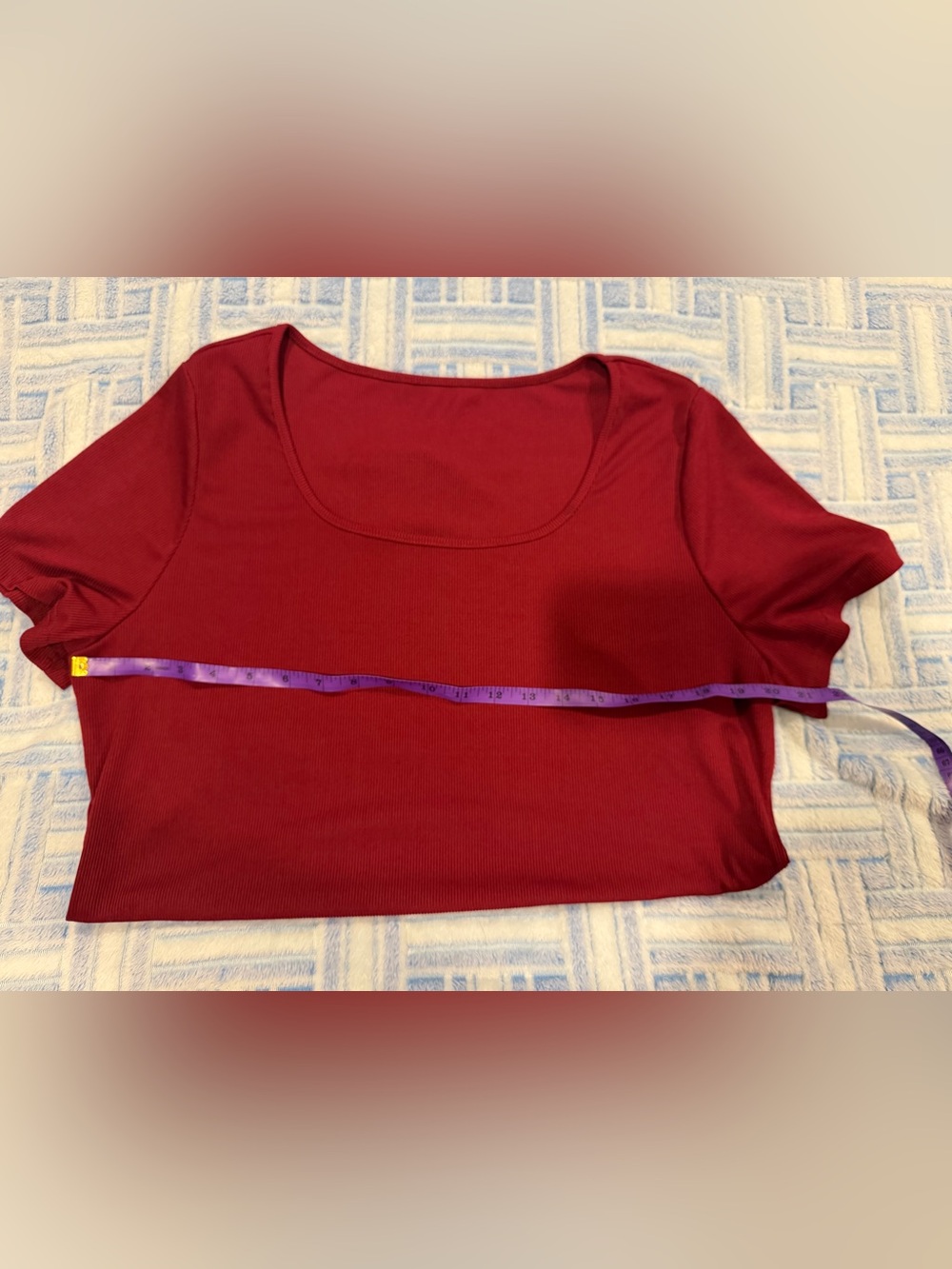 Cider Red Ribbed bodysuit - Picture 3 of 4